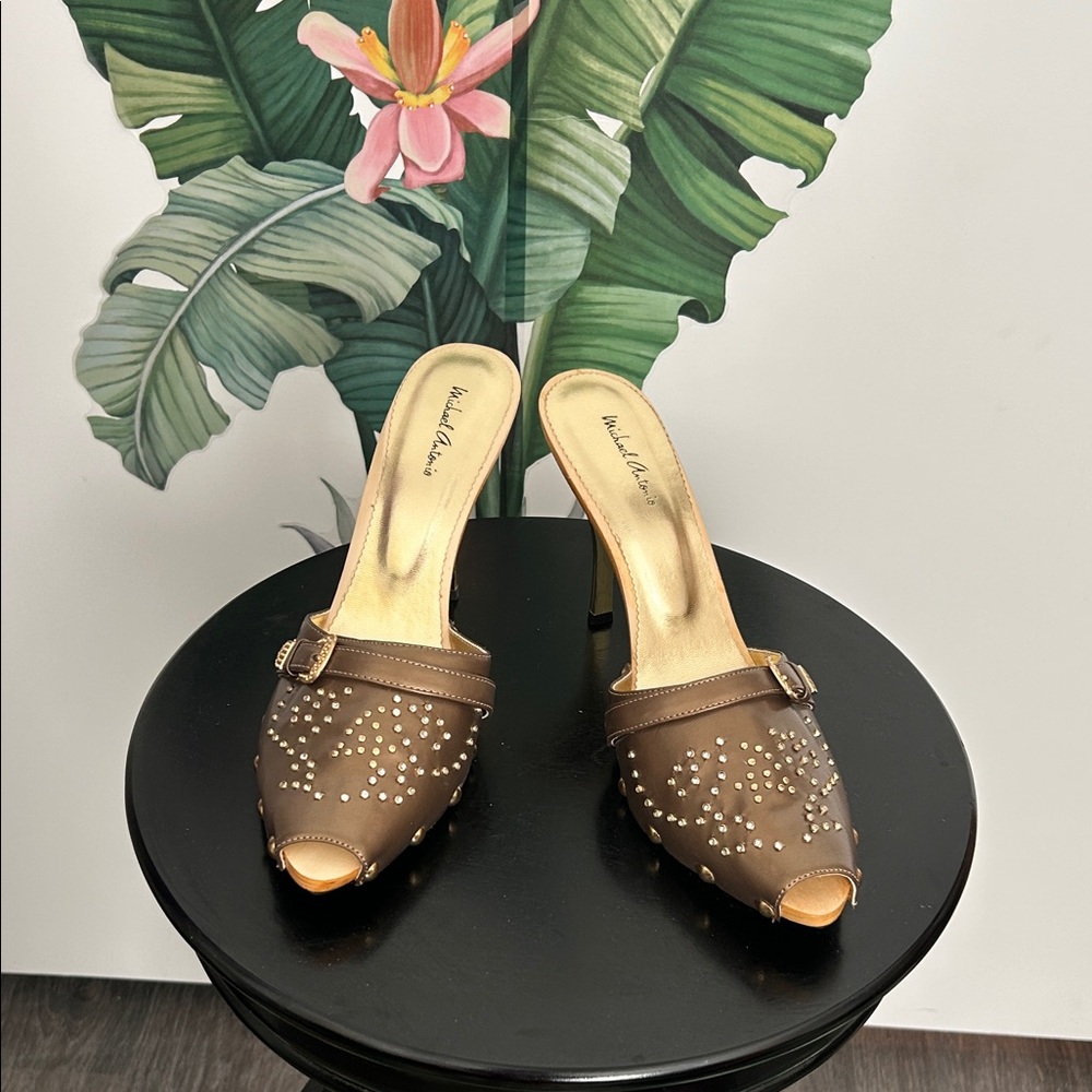 Michael Antonio Brown Studded Mules